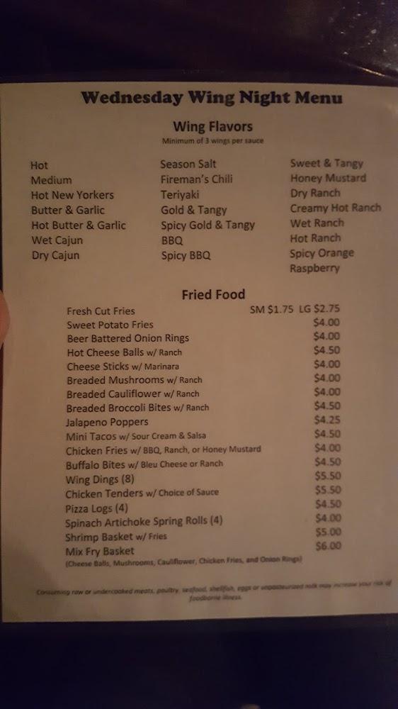 Brookville Firemens Club Menu image 4